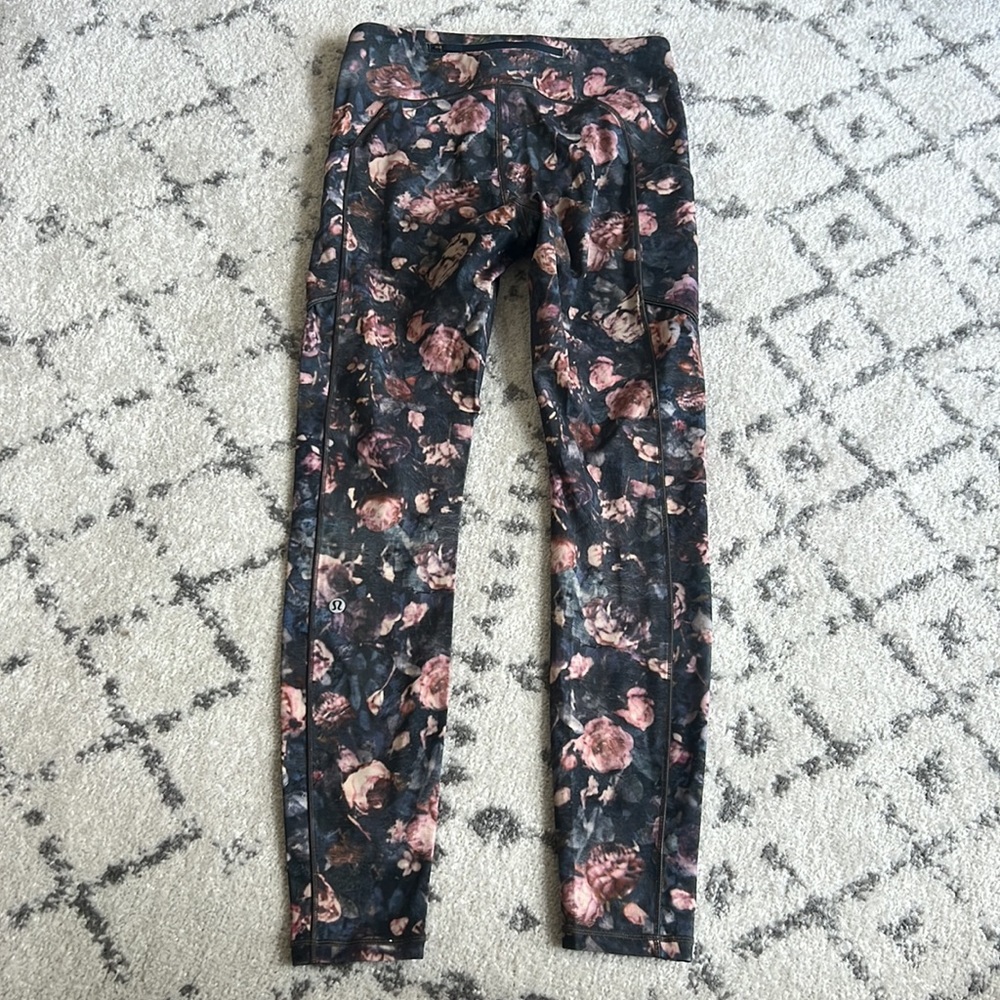 Lululemon Speed Up Tight Leggings Frosted Rose Multi Sz 6‎ - Picture 5 of 10